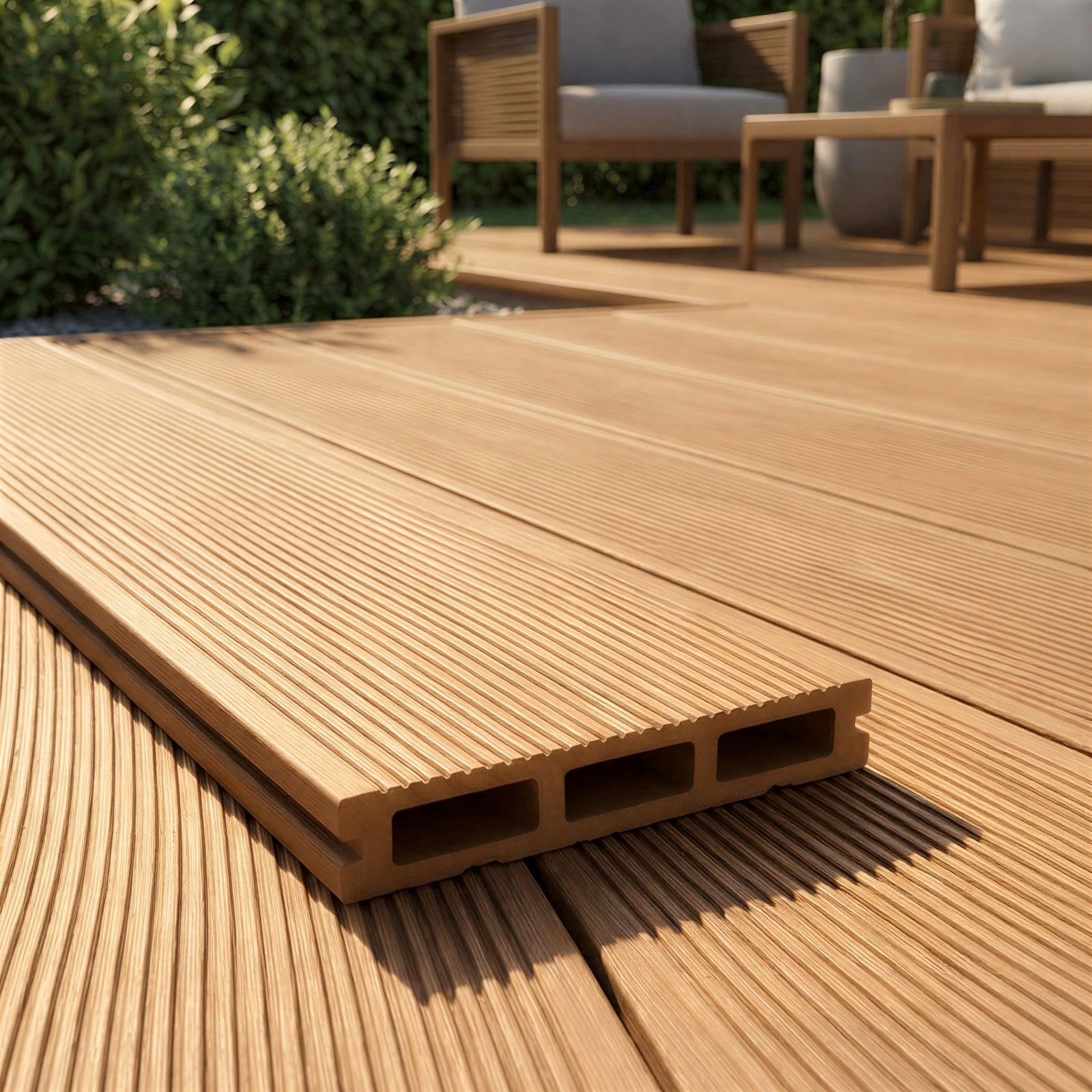 Planches de patio en composite – beauté du bois, performance sans compromis