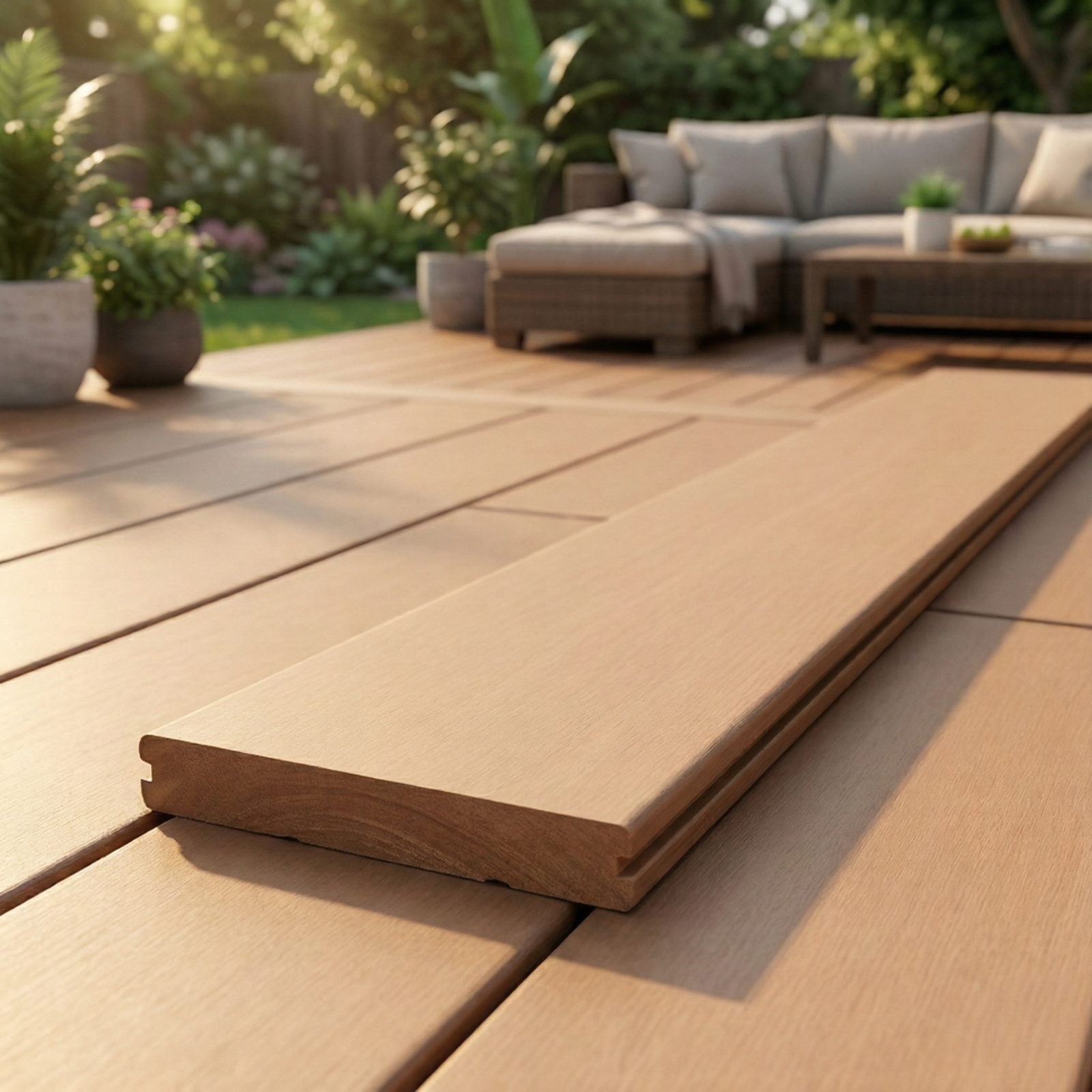 Planches de patio en composite – beauté du bois, performance sans compromis