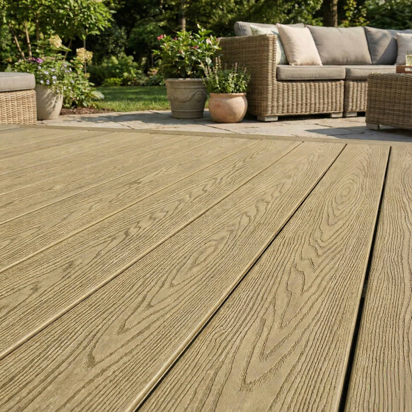 Planches de patio en composite – beauté du bois, performance sans compromis