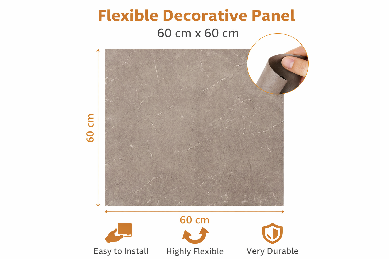 Panneaux Soft Stone (Paquet 8)